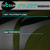 Picture of TECEUM 1 Inch Webbing - Khaki - 50 Yards - 1” Webbing for Climbing Outdoors Indoors Crafting