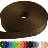 Picture of TECEUM 2 Inch Webbing - Brown - 25 Yards - 2” Heavy-Duty Wide Webbing for Climbing Outdoors Indoors Crafting DIY