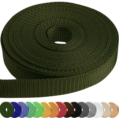 Picture of TECEUM 2 Inch Webbing - Khaki - 50 Yards - 2” Heavy-Duty Wide Webbing for Climbing Outdoors Indoors Crafting DIY