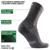 Picture of DANISH ENDURANCE Merino Wool Light Hiking Socks 3-Pack for Men, Women & Kids, Trekking, Made in EU, Lightweight, Breatheable (Multicolor (1x Black, 1x Grey, 1x Navy), Small)