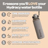 Picture of Hydracy Water Bottle with Time Marker - 500 ml 17 Oz BPA Free Water Bottle - Leak Proof & No Sweat Gym Bottle with Fruit Infuser Strainer - Ideal for Fitness or Sports & Outdoors