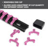 Picture of Reniteco Socket Organizer Drive ABS Tools - Pink Socket Holder, Premium Quality 9 Pieces Socket Holders Kit 1/4-Inch x 48 Clips, 3/8-Inch x 45 Clips, 1/2-Inch x 36 Clips