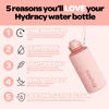 Picture of Hydracy 2L Large Water Bottle, Shatterproof, BPA Free Tritan Plastic, Leakproof, Zero Condensation, With Detachable Carry Strap, Spillproof Lid, Convenient Silicon Spout, Ideal for Gym, Yoga