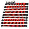 Picture of Reniteco Socket Organizer Drive ABS Tools - Red Socket Holder, Premium Quality 9 Pieces Socket Holders Kit 1/4-Inch x 48 Clips, 3/8-Inch x 45 Clips, 1/2-Inch x 36 Clips