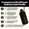 Picture of Hydracy 2L Large Water Bottle, Shatterproof, BPA Free Tritan Plastic, Leakproof, Zero Condensation, With Detachable Carry Strap, Spillproof Lid, Convenient Silicon Spout, Ideal for Gym, Yoga
