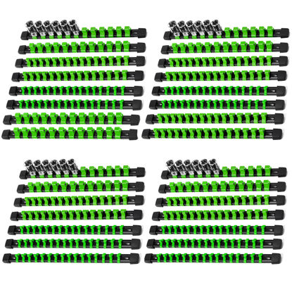 Picture of Reniteco Socket Organizer Drive ABS Tools - Green Socket Holder, Premium Quality 30 Pieces Socket Holders Kit 1/4-Inch x 160 Clips, 3/8-Inch x 150 Clips, 1/2-Inch x 120 Clips（30PC,Green)