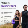 Picture of Hydracy Water Bottle with Storage Sleeve and Straw- Large Half Gallon 78 Oz BPA Free Motivational Water Bottle with Time Marker -Leak Proof Gym Bottle -Ideal for Fitness or Sports & Outdoors