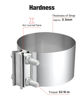 Picture of EVIL ENERGY 4.0 Inch Exhaust Clamp,Butt Joint Band Clamp Sleeve Coupler Stainless Steel for Pipes,Mufflers,Catalytic Converters 2PCs
