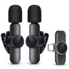 Picture of RICCHI 2 Pack Mini Wireless Microphone Type C for iPhone 15-16 Android Phone, USB C Tiny Lavalier Microphone Mini Mic Lapel Lav Mic for Video Recording, Interview, Streaming, Vlog, YouTube, TikTok