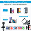 Picture of RICCHI 2 Pack Mini Wireless Microphone Type C for iPhone 15-16 Android Phone, USB C Tiny Lavalier Microphone Mini Mic Lapel Lav Mic for Video Recording, Interview, Streaming, Vlog, YouTube, TikTok
