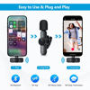 Picture of RICCHI 2 Pack Mini Wireless Microphone Type C for iPhone 15-16 Android Phone, USB C Tiny Lavalier Microphone Mini Mic Lapel Lav Mic for Video Recording, Interview, Streaming, Vlog, YouTube, TikTok
