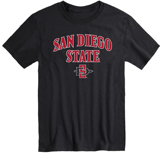 Picture of Barnesmith San Diego State University SDSU Aztecs Short-Sleeve T-Shirt, Spirit, Black, Small
