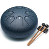 Picture of Steel Tongue Drum Musical Instruments: 6 Inch 8 Notes Metal Hand Drums, Music Gifts for Family Friends (Navy)