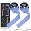 Picture of SKDK Cotton Hard Pull Wrist Lifting Straps Grips Band-Deadlift Straps with Neoprene Cushioned Wrist Padded and Anti-Skid Silicone - for Weightlifting, Bodybuilding, Xfit, Strength Training