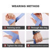 Picture of SKDK Cotton Hard Pull Wrist Lifting Straps Grips Band-Deadlift Straps with Neoprene Cushioned Wrist Padded and Anti-Skid Silicone - for Weightlifting, Bodybuilding, Xfit, Strength Training