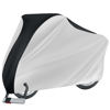 Picture of Puroma Bike Cover Outdoor Waterproof Bicycle Covers Rain Sun UV Dust Wind Proof with Lock Hole for Mountain Road Electric Bike, XL (Black&Silver)