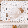 Picture of BROLEX Baby Fitted Crib Sheets: Kid Crib Sheets - Set of 2 for Toddler Standard Size Crib Mattress for Boys and Girls - Jersey Knit Crib Bed Sheets Starsmoon Balloon