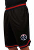 Picture of Ultra Game NBA Washington Wizards Mens Woven Basketball Shorts, Team Color, X-Large