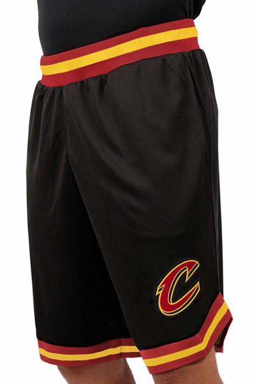 Picture of Ultra Game NBA Cleveland Cavaliers Mens Woven Basketball Shorts, Team Color, Large