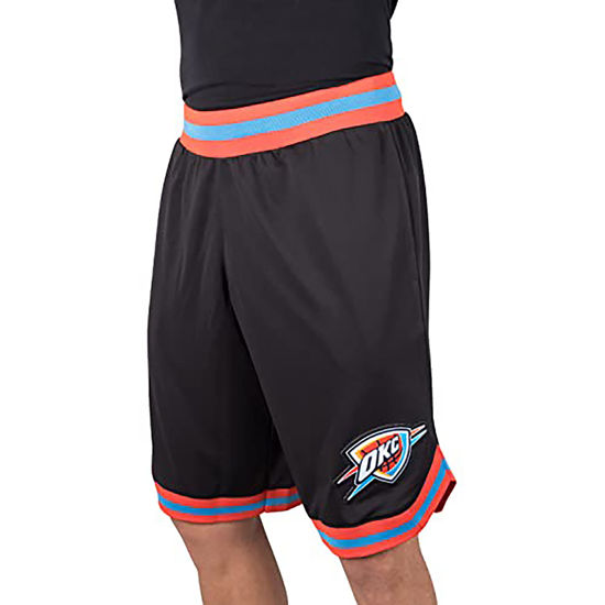 Picture of Ultra Game NBA Oklahoma City Thunder Mens Woven Basketball Shorts, Team Color, XX-Large