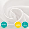 Picture of 100% Cotton Bassinet Sheets Fit for AirClub, AMKE 3 in 1 Bassinet, Newton and Bellababy Bassinet Bedside Sleeper, 2 Pack, Breathable and Soft Sheet for Baby, White