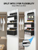 Picture of Yecaye 6-Tier Over The Door Storage Organizer, Flexible 1 Split into 2 Swing-Proof Hanging Bathroom Organizer, Bedroom Organizers and Storage for Newborn Baby Essentials, Black