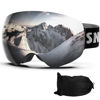 Picture of LAVOLLY Ski Goggles Snowboard Goggles Adult, 100% UV Protection Anti-Fog Snow Goggles Snowmobile Skiing Skating for Men Women Youth