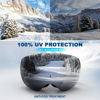 Picture of LAVOLLY Ski Goggles Snowboard Goggles Adult, 100% UV Protection Anti-Fog Snow Goggles Snowmobile Skiing Skating for Men Women Youth