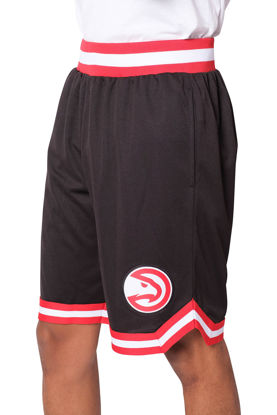 Picture of Ultra Game NBA Atlanta Hawks Mens Woven Basketball Shorts, Team Color, XX-Large