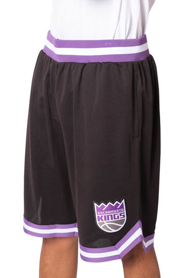 Picture of Ultra Game NBA Sacramento Kings Mens Woven Basketball Shorts, Team Color, Large