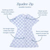 Picture of SleepingBaby Zipadee-Zip Transitional Swaddle Sack, 12-24 Month - Roomy Zipper Swaddle for Easy Diaper Changes and Proper Hip Development - Baby Swaddle Sack, Large - Lavender Check