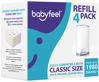 Picture of Babyfeel Refills Compatible with DEKOR CLASSIC Diaper Pails | 4 Pack | Exclusive 30% Extra Thickness | Diaper Pail Refills with Powerful Odor Elimination | Powder Scent | Holds up to 1980 Diapers