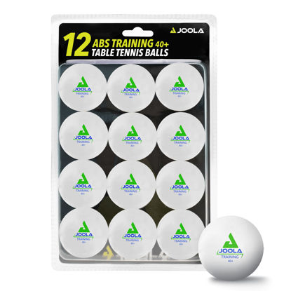 Picture of JOOLA Training 3 Star Table Tennis Balls 12, 60, or 120 Pack - 40+mm Regulation Bulk Ping Pong Balls for Competition and Recreational Play - Fun as a Cat Toy - Indoor and Outdoor Compatible