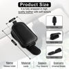 Picture of SINGARO Sunglasses Holder for Car, Leather Magnetic Buckle Sun Visor Sunglass Clip, Ticket Card Storage Glasses Clip, Car Interior Accessories for Men and Women（2PCS Black）