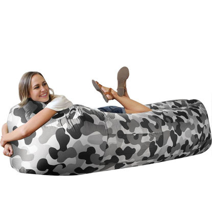 Picture of WEKAPO Inflatable Lounger Air Sofa Hammock-Portable,Water Proof& Anti-Air Leaking Design-Ideal Couch for Backyard Lakeside Beach Traveling Camping Picnics & Music Festivals (Camouflage)