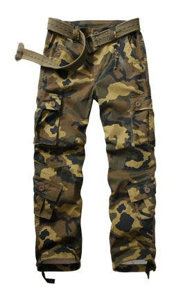 Picture of Women's Cotton Casual Military Army Cargo Combat Work Pants with 8 Pocket Camo N US 14