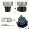 Picture of SEVEN SPARTA 2 Pack Car Cup Holder Expander Organizer Adjustable Base, Compatible with Yeti 20/26/30 oz, Hydro Flasks 32/40oz, Nalgenes 30/32/38/48 oz, Other Bottles in 3.4"-3.8" (Black and Silver)