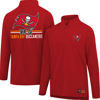 Picture of Ultra Game Men's Standard NFL Official Super Soft Quarter Zip Long Sleeve T-Shirt, Team Color