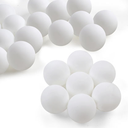 Picture of Guirnd 28 Pcs White Ping Pong Balls, 40mm Table Tennis Balls, Ping Pong Balls for Game or Arts, Pong Balls for Kids, Pet Toys