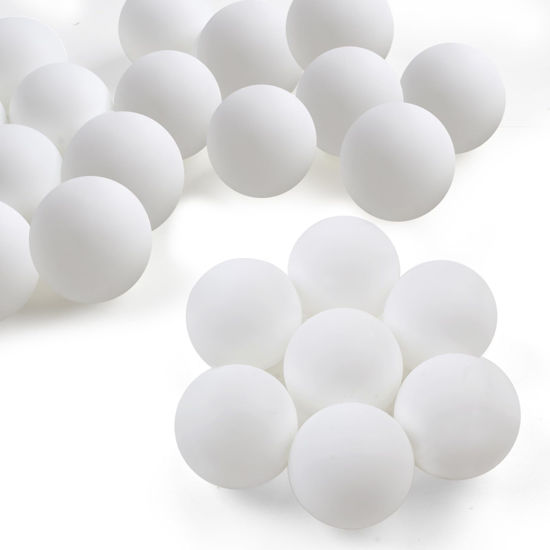 Picture of Guirnd 28 Pcs White Ping Pong Balls, 40mm Table Tennis Balls, Ping Pong Balls for Game or Arts, Pong Balls for Kids, Pet Toys