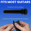 Picture of Crosby Slotted Pure Ebony Bridge Pins with Abalone Dot Inlay for 6 & 12 String Acoustic Guitar