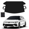 Picture of EcoNour Windshield Cover for Ice and Snow | Durable 600D Oxford Fabric | Waterproof Winter Car Cover for Compact Cars, Small SUV and Small Sedan | Essential Car Winter Accessories | Small (64" x 42")