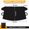 Picture of EcoNour Windshield Cover for Ice and Snow | Durable 600D Oxford Fabric | Waterproof Winter Car Cover for Compact Cars, Small SUV and Small Sedan | Essential Car Winter Accessories | Small (64" x 42")