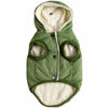 Picture of Vecomfy Fleece Lining Extra Warm Dog Hoodie in Winter for Small Dogs Jacket Puppy Coats with Hooded Green M