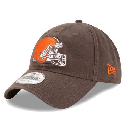 Picture of New Era NFL Core Classic 9TWENTY Adjustable Hat Cap One Size Fits All (Cleveland Browns, Cleveland Browns Brown)