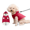 Picture of Vecomfy Fleece Lining Dog Hoodie with Harness Built in,Extra Warm Small Dog Jacket in Winter Puppy Coats with Hooded,Red M