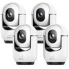Picture of 2K Indoor Camera, 5/2.4 GHz WiFi Pan/Tilt Security Camera with AI Motion Detection, One-Click, Wired Baby/Pet Camera with 2-Way Audio, 24/7, Siren Alarm, TF/Cloud Storage - 4 Pack