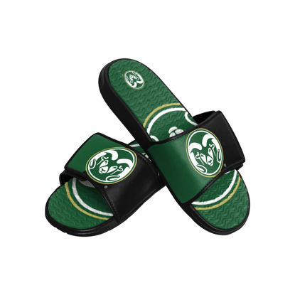 Picture of FOCO Colorado State Rams NCAA Mens Colorblock Big Logo Gel Slides - M