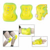 Picture of Kids/Youth Knee Pad Elbow Pads Guards Protective Gear Set for Roller Skates Cycling BMX Bike Skateboard Inline Skatings Scooter Riding Sports (Yellow, Small (3-8 years))