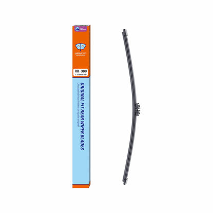 Picture of 15 inch (A380H) Rear Wiper Blade Replacement for Ford Edge 2021-2015 /BMW X5 2013-2007 /Volvo XC60 2011-2010 XC90 2012-2007 Back Windshield Wiper Blade +More